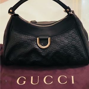 Authentic Gucci Abbey Black Leather Bag